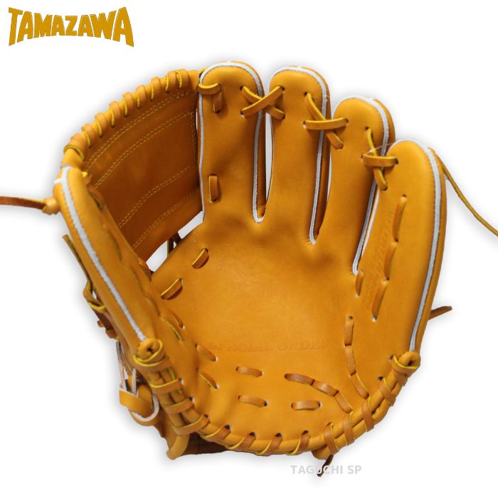 復刻TAMAZAWA 軟式グラブ 内野手 ブラック - 野球