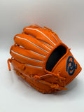 【湯もみ型付け加工無料】限定　直刺繍　ドナイヤ　軟式グラブ　DJNIMS 　オレンジ　右投
