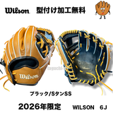 NEW【型付け加工無料】 wilson　 ウイルソン　2026年秋冬限定モデル　D-MAX  少年軟式グラブ　RDBFA6JH  　6J(86ミニ）　　