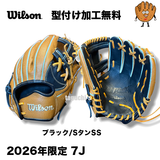 NEW【型付け加工無料】 wilson　 ウイルソン　2026年秋冬限定モデル　D-MAX  少年軟式グラブ　RDBFA7JH  　7J(87ミニ）　