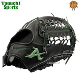 NEW【湯もみ型付け加工無料】　2026年限定モデル　アトムズ（ATOMS）　硬式グラブ（硬式グローブ）　Neo Professional Line　 右投用 　外野手用グラブ　 高校硬式・中学硬式対応 AKG-NE702B 　ブラック　グリーンラベル