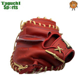 NEW【湯もみ型付け加工無料】ATOMS　アトムズ　限定　軟式グラブ　軟式グローブ　硬式キャッチャーミット　捕手用　ANU-02　レッドオレンジ　日本製