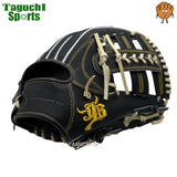 【NEW】【和牛JBグラブ】【宮崎和牛】【プロティオス型付け加工無料】【限定】　硬式グラブ　硬式グローブ　内野手用　セカンド・ショート向き　 JB-006S　Nブラック　【中学硬式全リーグ：高校硬式野球ルール対応】