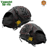 【NEW】【和牛JBグラブ】【宮崎和牛】【プロティオス型付け加工無料】【ユースモデル】中学硬式　少年硬式　硬式グラブ　硬式グローブ　内野手用　少年用オールラウンドサイズ　JB25-J000　ブラック 右投げ・左投げ　【中学硬式全リーグ】