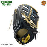 NEW【型付け加工無料】Genuine ジェニュイン　硬式グラブ　プロ仕様　　外野手用グラブ　M8  トンボ（クロスウェブ）  ブースト機能付き　インペリアルブラック（ブラックネイビー）　右投げ
