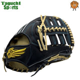 NEW【型付け加工無料】Genuine ジェニュイン　硬式グラブ　プロ仕様　　外野手用グラブ　M8  トンボ（クロスウェブ）  ブースト機能付き　インペリアルブラック（ブラックネイビー）　右投げ