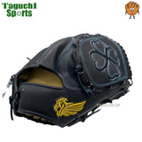 NEW【型付け加工無料】Genuine ジェニュイン　硬式グラブ　プロ仕様　　投手用グラブ　T1 王冠スタイル 30cm ブースト機能付き　インペリアルブラック（ブラックネイビー）　右投げ