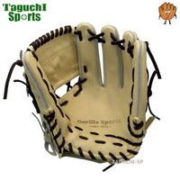 NEW【型付け加工無料】GS ゴリラスポーツ　硬式内野手用グラブ　当て挟み型 5mmアップ　キャラメル　高校硬式：中学硬式（全リーグ対応）