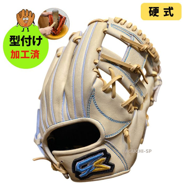 NEW【大井型付け加工済】Gorilla Sports　ゴリラスポーツ　ゴリスポ　硬式グラブ　硬式グローブ　GS内野手用　当て挟み型・改　キャラメル　右投げ用　KOHI-46　ハミダシダブル