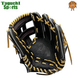 NEW【湯もみ型付け加工無料】GSグローブ　少年軟式用グラブ　　ブラック　ステッチピンク　掴み型　S型　2〜4年生用