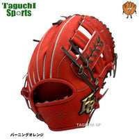 NEW【湯もみ型付け加工無料】ハイゴールド　硬式グラブ　内野手用　SKG-036SP 　バーニングオレンジ　内野オールラウンドサイズ　中学硬式全リーグ対応