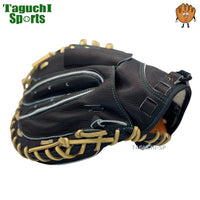 NEW【型付け加工無料】【限定軟式和牛】ハタケヤマ 軟式用 キャッチャーミット 捕手用 キャッチャー M9型 右投 WN-25M9　Iブラック　Uバック