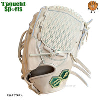 NEW【湯もみ型付け加工無料】【2025年モデル】【JUNKEI GLOVE】【ジュンケイグラブ】　店舗別注　オリジナル定番C　硬式グラブ　硬式グローブ　投手用　JG-111A　ミルクブラウン　右投げ用