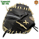 NEW【湯もみ型付け加工無料】【2025年モデル】【JUNKEI GLOVE】【ジュンケイグラブ】　店舗別注　オリジナル定番　硬式グラブ　硬式グローブ　硬式キャッチャーミット　捕手用　JG-203A　ブラック　右投げ用