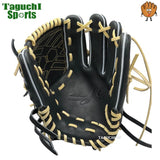 NEW【型付け加工無料】80周年記念　ジュンケイグラブ　店舗別注　硬式グラブ　キップレザー　カラスブラック　509型　サード〜オールラウンド