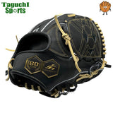 NEW【型付け加工無料】80周年記念　ジュンケイグラブ　店舗別注　硬式グラブ　キップレザー　カラスブラック　509型　サード〜オールラウンド