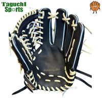 NEW【湯もみ型付け加工無料】【2025年モデル】【JUNKEI GLOVE】【ジュンケイグラブ】　店舗別注　オリジナル定番E　硬式グラブ　硬式グローブ　外野手用　JG-703A　ブラック　右投げ用