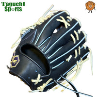 NEW【湯もみ型付け加工無料】【2025年モデル】【JUNKEI GLOVE】【ジュンケイグラブ】　店舗別注　オリジナル定番E　硬式グラブ　硬式グローブ　外野手用　JG-703A　ブラック　左投げ用