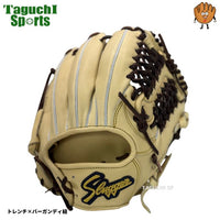 NEW【湯もみ型付け加工無料】久保田スラッガー　硬式用　内野手用グラブ　中型深め　KSG-M00  限定カラー　トレンチ×バーガンディ紐　学生対応モデル