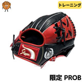 NEW【湯もみ型付け加工無料】久保田スラッガー　クボタスラッガー　限定 トレーニンググラブ　トレーニンググローブ　LT25-GS1【PROB】レッド×ブラック　右投げ用【代引き・後払い不可】