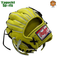 NEW【湯もみ型付け加工無料】【2025年モデル】ローリングス HOH(R) PREMIUM　ハートオブザハイド プレミアム　硬式グラブ　グローブ　内野手用　セカンド・ショート・サード 　GH5HPN62 ジャズイエロー　11.25インチ（28.5cm)　右投用　中学硬式野球・高校硬式野球対応