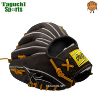 NEW【湯もみ型付け加工済み】【即戦力】【フィンガーシフト（コユ二）】ローリングス　軟式グラブ　セカンド・ショート用　12インチ　　HOH 　プロエクセル　GR5HENP6FS ブラック　