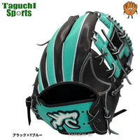 NEW【2025年モデル】【湯もみ型付け加工で仕上げます】【GLOVE STUDIO RYU】　RYU　リュウ　硬式グラブ　硬式グローブ　内野手用（ショート・サード用）　右投げ用　G502型　ブラック×Tブルー【門脇誠モデル】