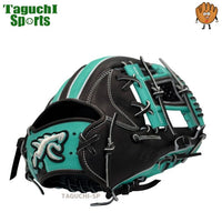 NEW【2025年モデル】【湯もみ型付け加工で仕上げます】【GLOVE STUDIO RYU】　RYU　リュウ　硬式グラブ　硬式グローブ　内野手用（ショート・サード用）　右投げ用　G502型　ブラック×Tブルー【門脇誠モデル】