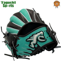 NEW【2025年モデル】【湯もみ型付け加工で仕上げます】【GLOVE STUDIO RYU】　RYU　リュウ　硬式グラブ　硬式グローブ　内野手用（ショート・サード用）　右投げ用　G502型　ブラック×Tブルー【門脇誠モデル】