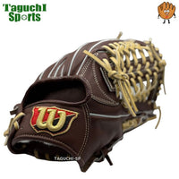 NEW【湯もみ型付け加工済み】ウィルソン(Wilson) 硬式グラブ（グローブ） 　外野手用グラブ　D8 ウイルソンスタッフ 高校野球・中学硬式 対応カラー　12.5インチ　 Dブラウン WBW102921