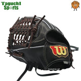 NEW【湯もみ型付け加工無料】【2026年モデル】【Wilson Staff】ウィルソンスタッフ デュアル　硬式グラブ　硬式グローブ　外野手用　左投げ用　WBW102924　ブラックSS　D8型