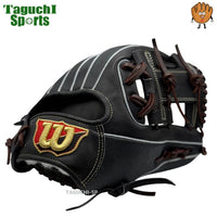 NEW【湯もみ型付け加工済み】ウィルソン(Wilson) 硬式グラブ（グローブ） 　内野手用　セカンド・ショート・サード　 86型 ウイルソンスタッフ 高校野球・中学硬式 対応カラー　 HWY86H 　外崎型　　WBW102903 ブラックSS