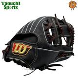 NEW【湯もみ型付け加工済み】ウィルソン(Wilson) 硬式グラブ（グローブ） 　内野手用　セカンド・ショート・サード　 86型 ウイルソンスタッフ 高校野球・中学硬式 対応カラー　 HWY86H 　外崎型　　WBW102903 ブラックSS