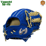 NEW【メーカー湯もみ型付け済】【選手に合わせて型を整えて再度当店で型付けします！】【2026年モデル】ジームス(ZEEMS)　　限定 少年軟式用グラブ　少年軟式用グローブ 16DJN5　直刺繍コウモリラベル　右投げ　大型　ブルー　小学校5年～中学生向け