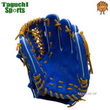 NEW【メーカー湯もみ型付け済】【選手に合わせて型を整えて再度当店で型付けします！】【2026年モデル】ジームス(ZEEMS)　　限定 少年軟式用グラブ　少年軟式用グローブ 16DJN5　直刺繍コウモリラベル　右投げ　大型　ブルー×タン紐　小学校5年～中学生向け