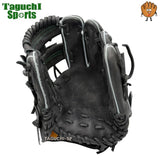 NEW【メーカー湯もみ型付け済】【選手に合わせて型を整えて再度当店で型付けします！】ジームス(ZEEMS)　　少年軟式用グラブ　グラブサイズ少年用大　16JDN5 　直刺繍ラベル　右投げ　ブラック×ブラック