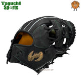 NEW【メーカー湯もみ型付け済】【選手に合わせて型を整えて再度当店で型付けします！】ジームス(ZEEMS)　　少年軟式用グラブ　グラブサイズ少年用大　16JDN5 　直刺繍ラベル　右投げ　ブラック×ブラック