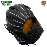 NEW【メーカー湯もみ型付け済】【選手に合わせて型を整えて再度当店で型付けします！】ジームス(ZEEMS)　　少年軟式用グラブ　グラブサイズ少年用大　16JDN5 　直刺繍ラベル　右投げ　ブラック×ブラック