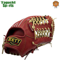 NEW【湯もみ型付け加工済み】【即戦力】ZETT プロステイタス 硬式グラブ　外野手用　サイズ8　BPROG678 小指2本　ガッチリ掴み　ボルドーブラウン×パステルブラウン紐
