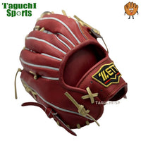 NEW【湯もみ型付け加工済み】【即戦力】ZETT プロステイタス 硬式グラブ　外野手用　サイズ8　BPROG678 小指2本　ガッチリ掴み　ボルドーブラウン×パステルブラウン紐