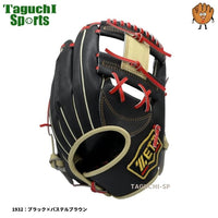 NEW【湯もみ型付け加工無料】【2025年モデル】【今宮選手モデル】ZETT　プロステイタス　限定 軟式グラブ　限定 軟式グローブ　内野手用　セカンド・ショート用　BRGB32576　右投げ用　2トーンカラー限定品　ブラック×パステルブラウン